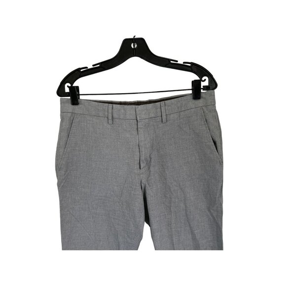 J.CREW BOWERY Trousers 100% Cotton Heather Gray Strait Cut Size 32/30 - Picture 3 of 8